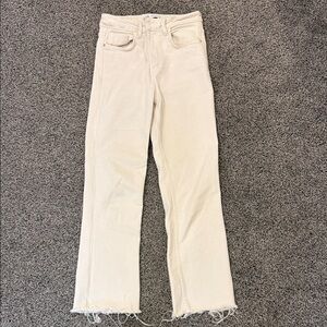 ZARA Women's Cream Jeans